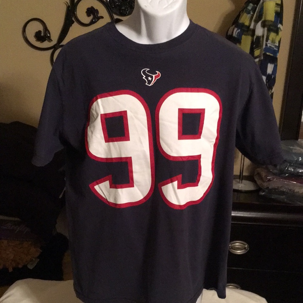 Dark blue shorts sleeves tee size large regular .